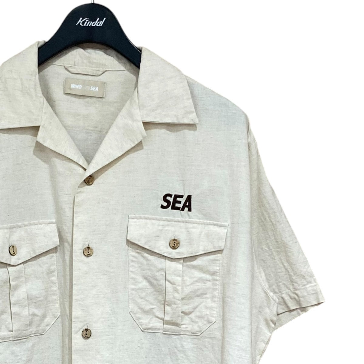 WIND AND SEA リネンオープンカラーシャツWDS-O-ESSH-25-Q4-CS-01 古着・中古-3枚目のアイテム画像
