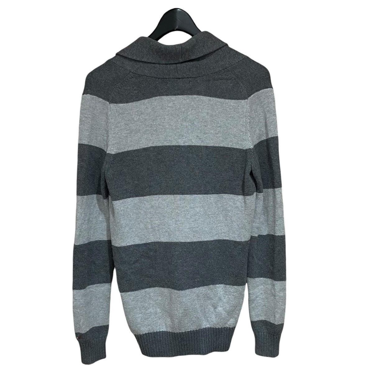 TOMMY HILFIGER ボーダーニットカーディガン 古着・中古-2枚目のアイテム画像