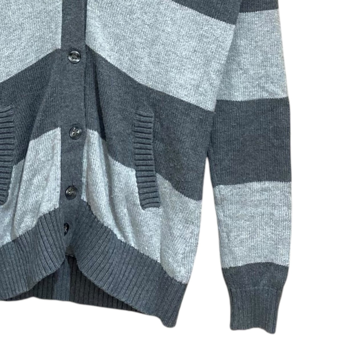 TOMMY HILFIGER ボーダーニットカーディガン 古着・中古-4枚目のアイテム画像