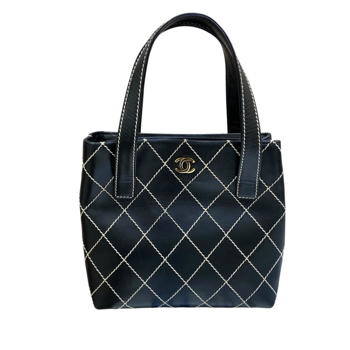 CHANEL ワイルドステッチハンドバッグ 古着・中古-2枚目のアイテム画像