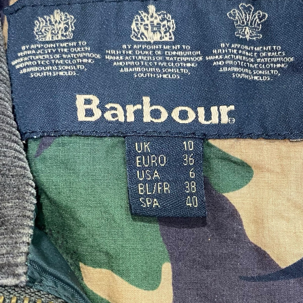Barbour カモフラValiant Wax Jacket1501016 古着・中古-5枚目のアイテム画像