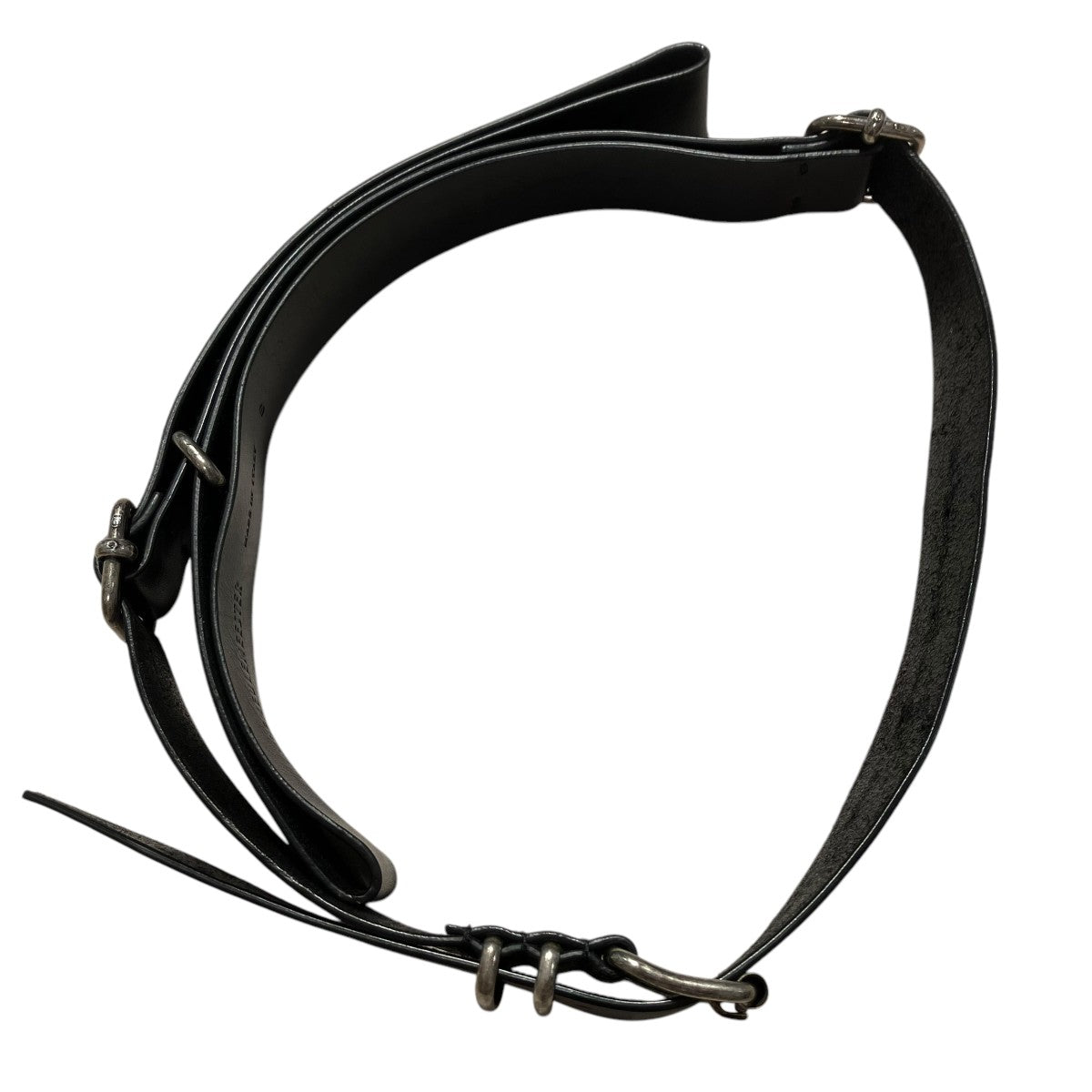【関税込み】Ann Demeulemeester ブラック Karinus ベルト B0011893-FA423-