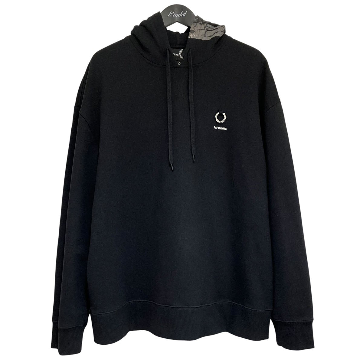 RAF SIMONS×FRED PERRY 「PRINTED HOODED SWEAT」スウェットパーカーSM7067 古着・中古-1枚目のアイテム画像