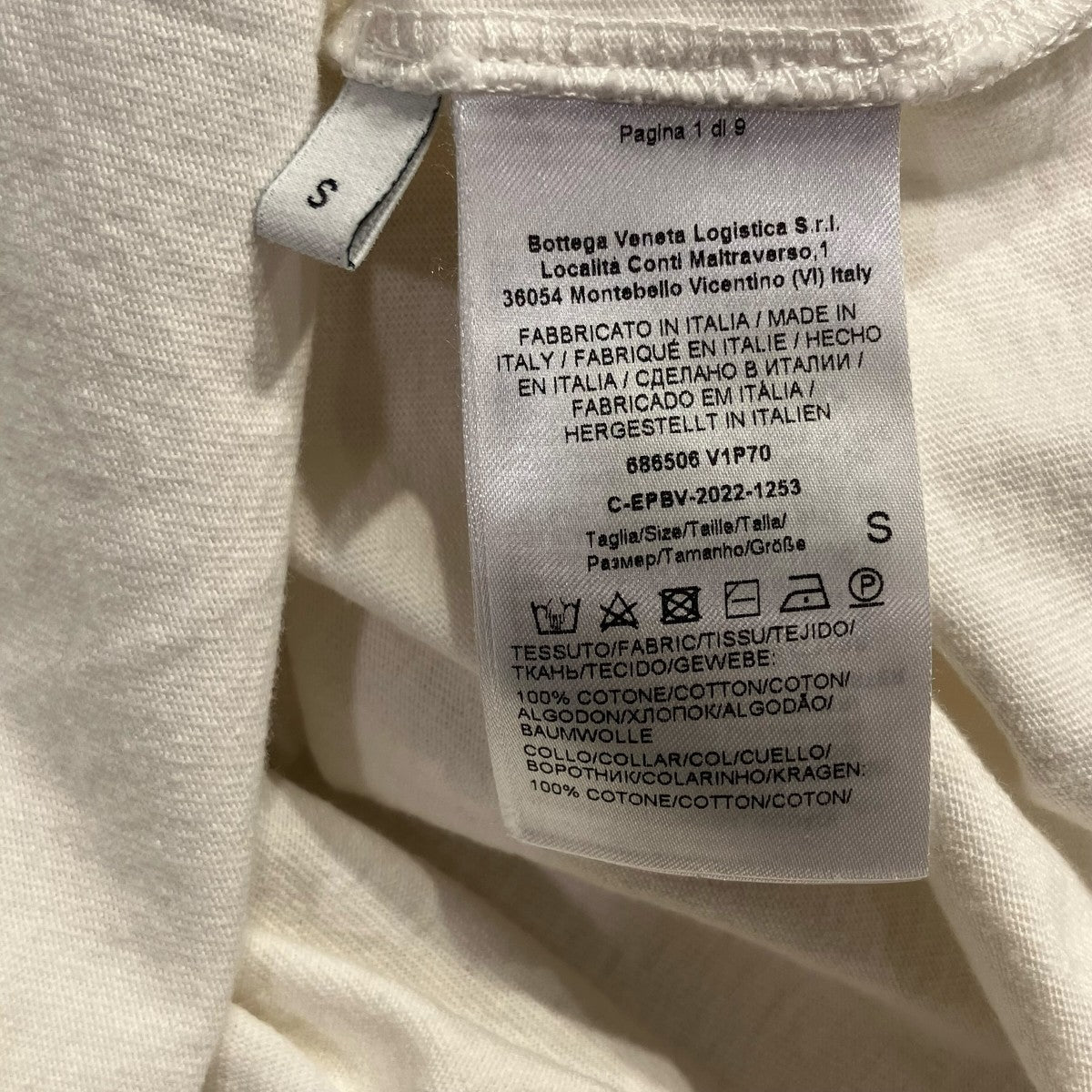 BOTTEGA VENETA 22SSステッチデザインTシャツTシャツ686506 古着・中古-6枚目のアイテム画像