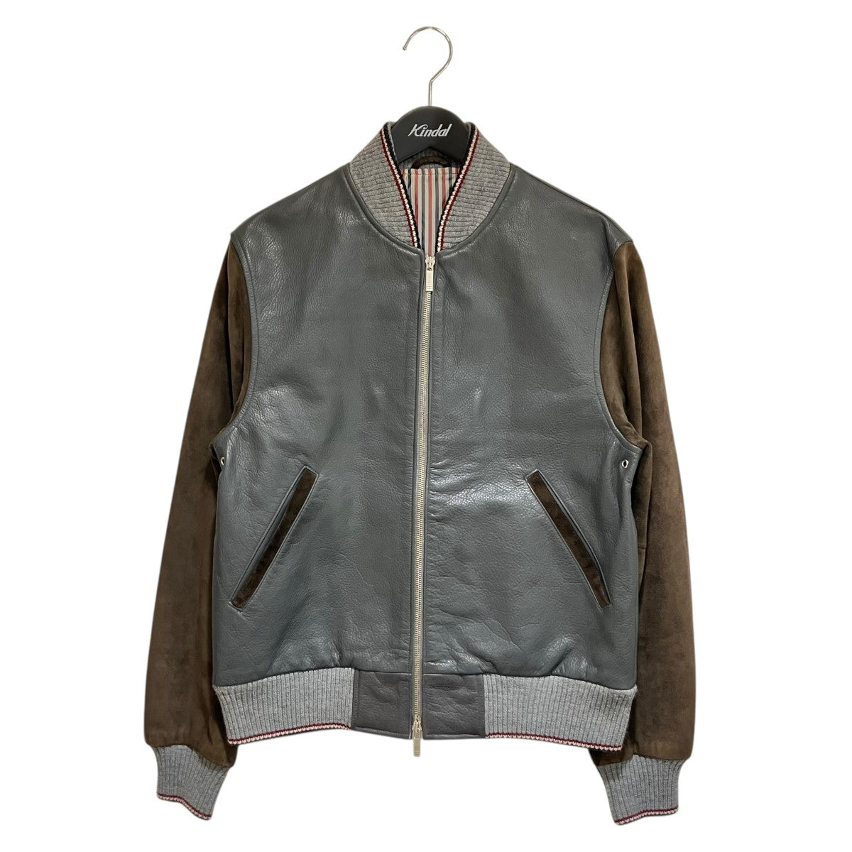 THOM BROWNE.シングルライダースジャケット THOM BROWNE.シングルライダースジャケット THOM BROWNE