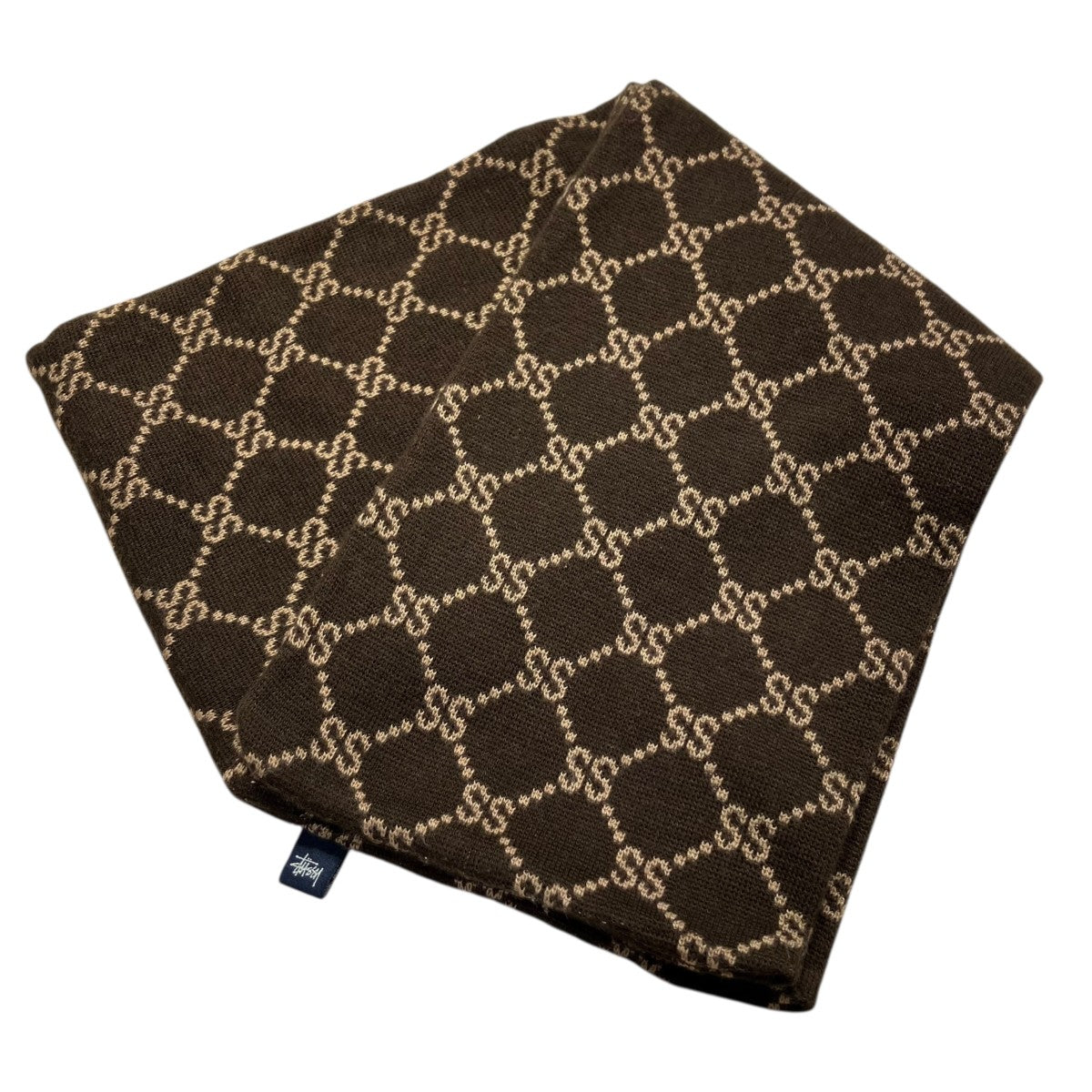 stussy(ステューシー) モノグラムマフラー ブラウン サイズ 記載