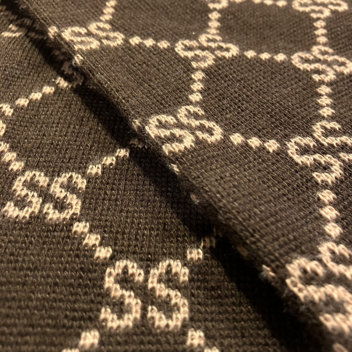 stussy(ステューシー) モノグラムマフラー ブラウン サイズ 記載