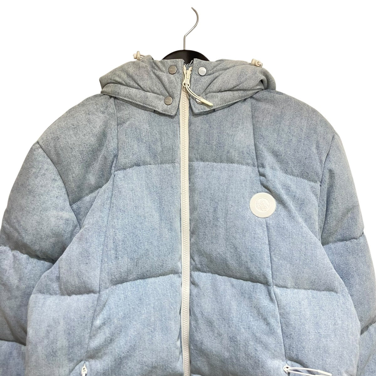 KITH(キス) Monogram Midi Pufferダウンジャケット ブルー サイズ S