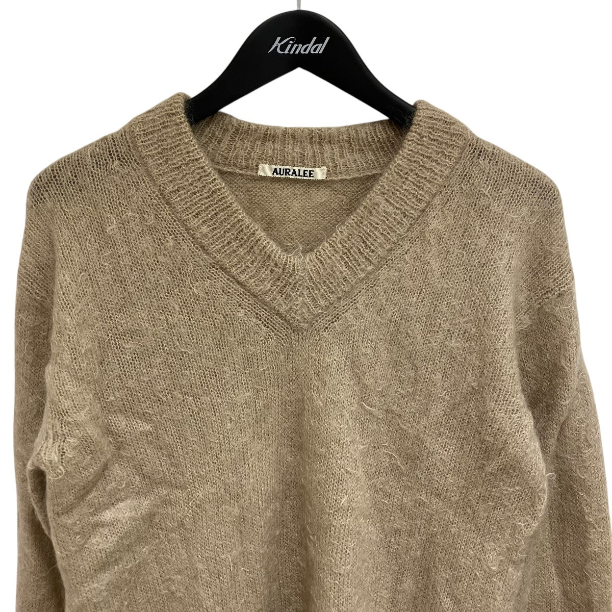 AURALEE 21AW Vネック ニットセーター オーラリー AURALEE(オーラリー) 「21AWBRUSHED SUPER KID MOHAIR KNIT」V