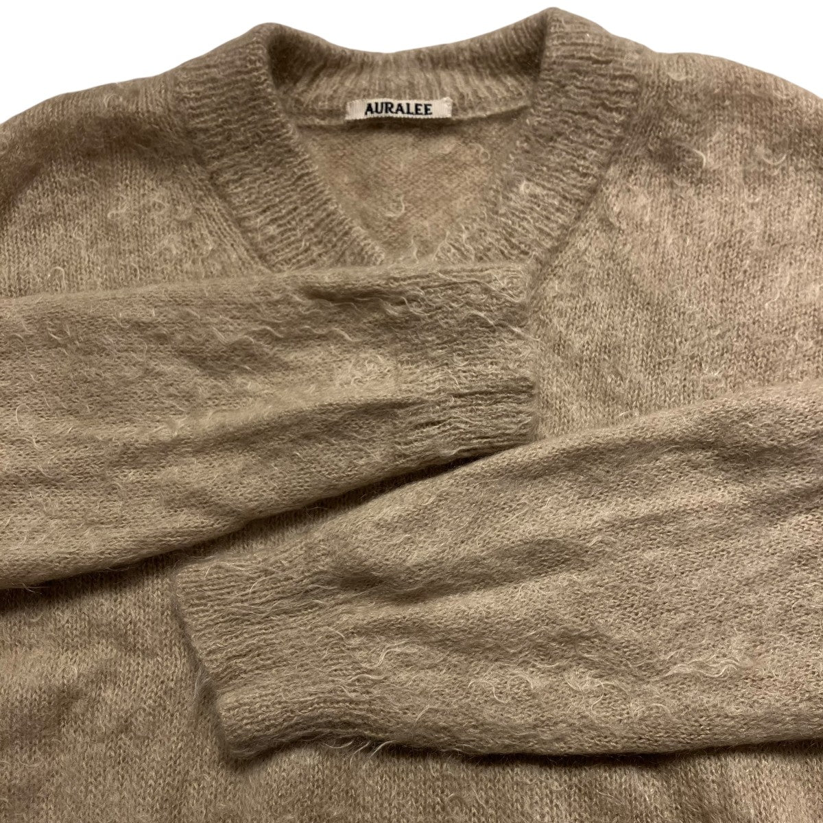 AURALEE(オーラリー) 「21AWBRUSHED SUPER KID MOHAIR KNIT」V
