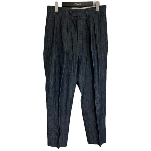 NEAT ニート 2タック デニム トラウザーズ パンツ ブラック 46 NEAT(ニート) 「ツータックデニムトラウザーズ」パンツ インディゴ