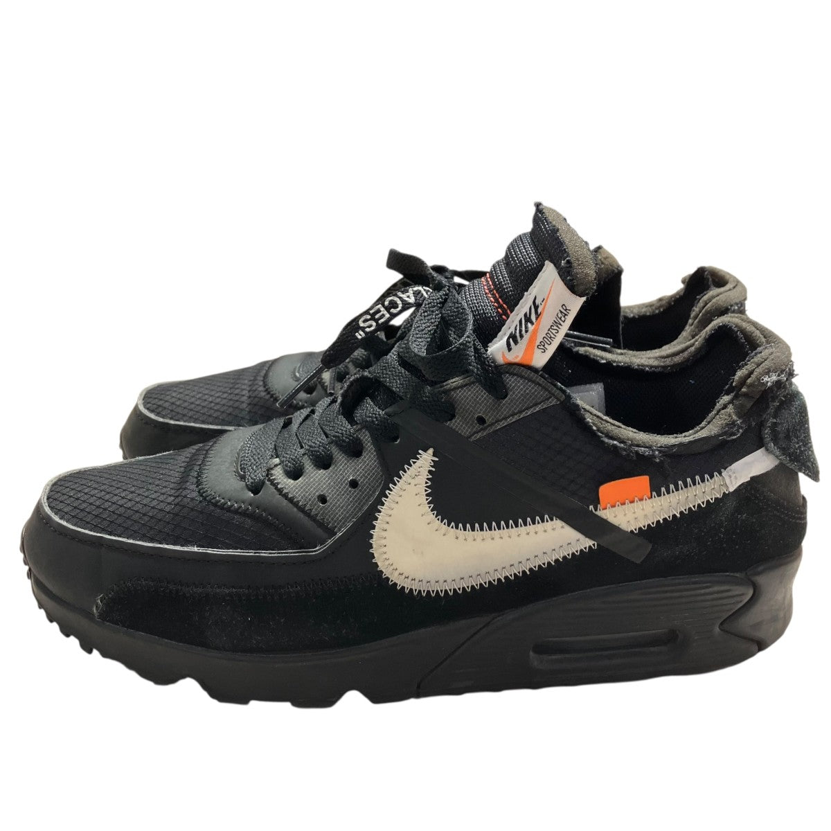 NIKE×OFFWHITE 「AIR MAX 90 BLACK CORN」ローカットスニーカーAA7293-001 古着・中古-2枚目のアイテム画像