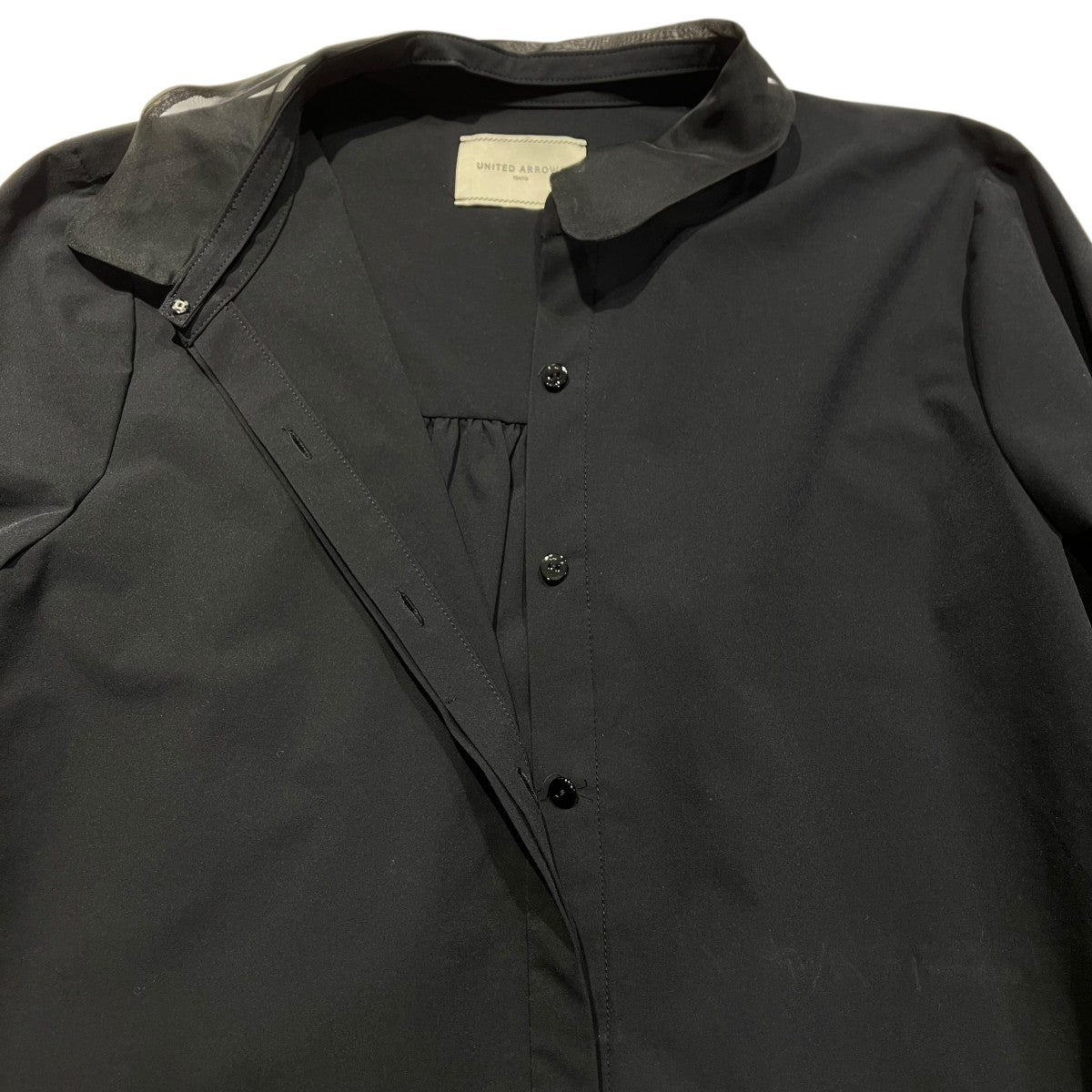 ユナイテッドアローズ UNITED ARROWS 長袖シャツ 1521-199-1460 ブラック サイズ：不明 UNITED ARROWS(ユナイテッドアローズ) 長袖シャツ1521-199-1460