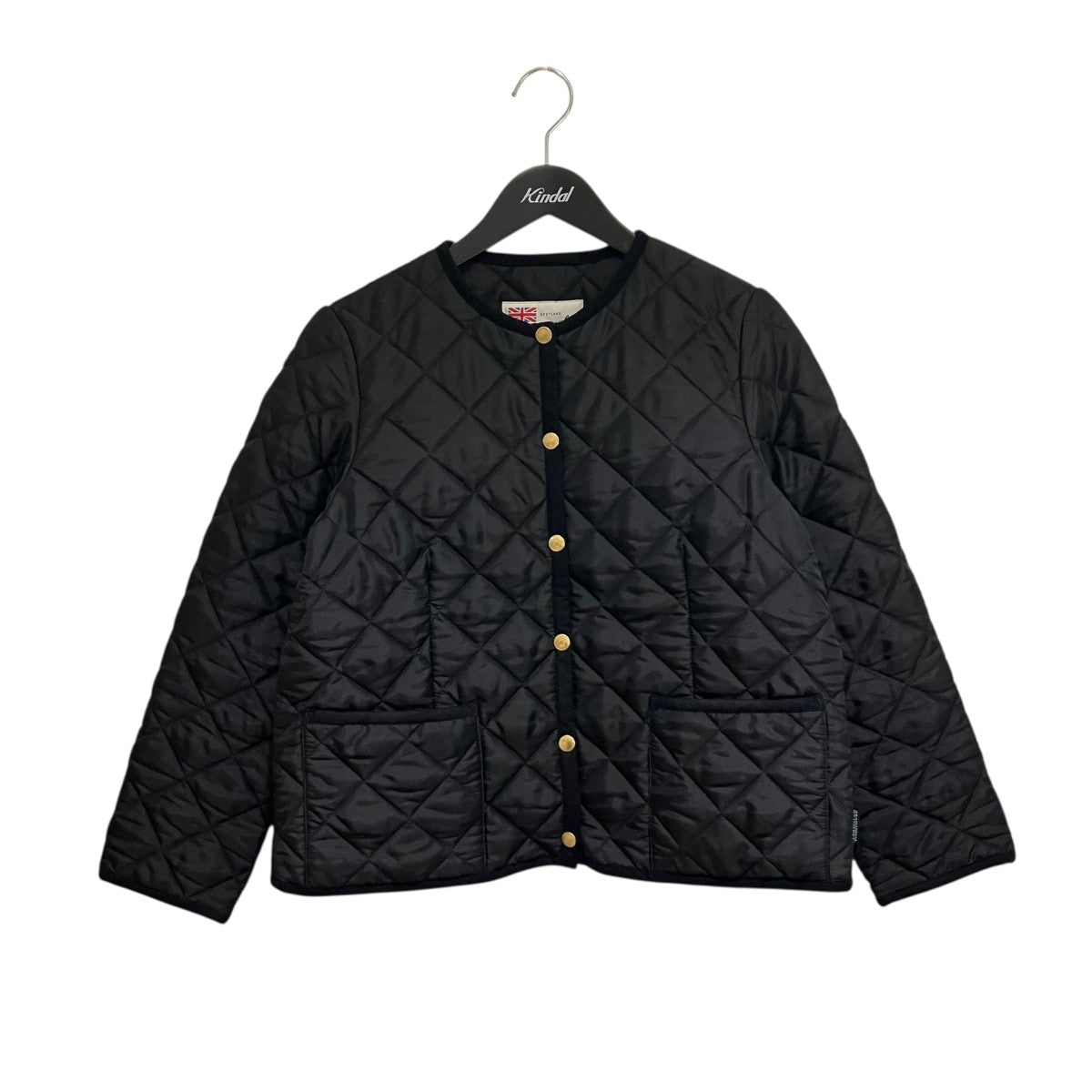 ARKLEY ノーカラー ショート キルティングジャケットキルティングジャケットL222APQCO0050AA