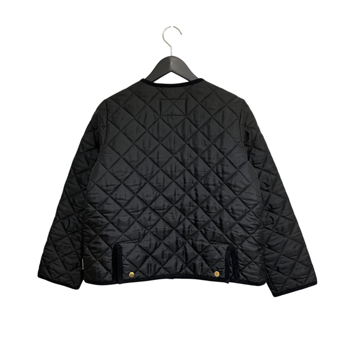 ARKLEY ノーカラー ショート キルティングジャケットキルティングジャケットL222APQCO0050AA