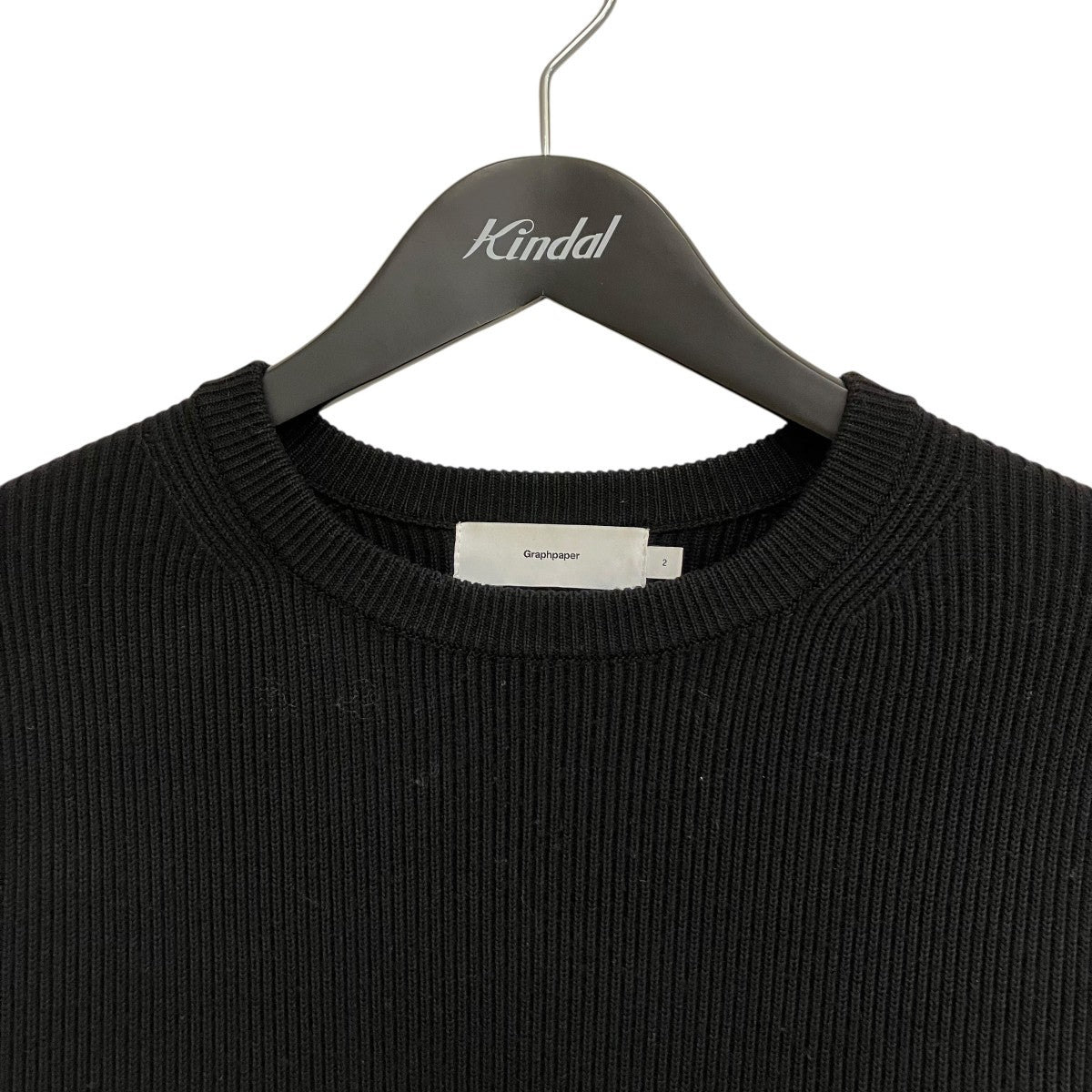 GOODENOUGH グッドイナフ ボーダー ニットカットソー L Graphpaper(グラフペーパー) HIGH DENSITY CREW NECKニット
