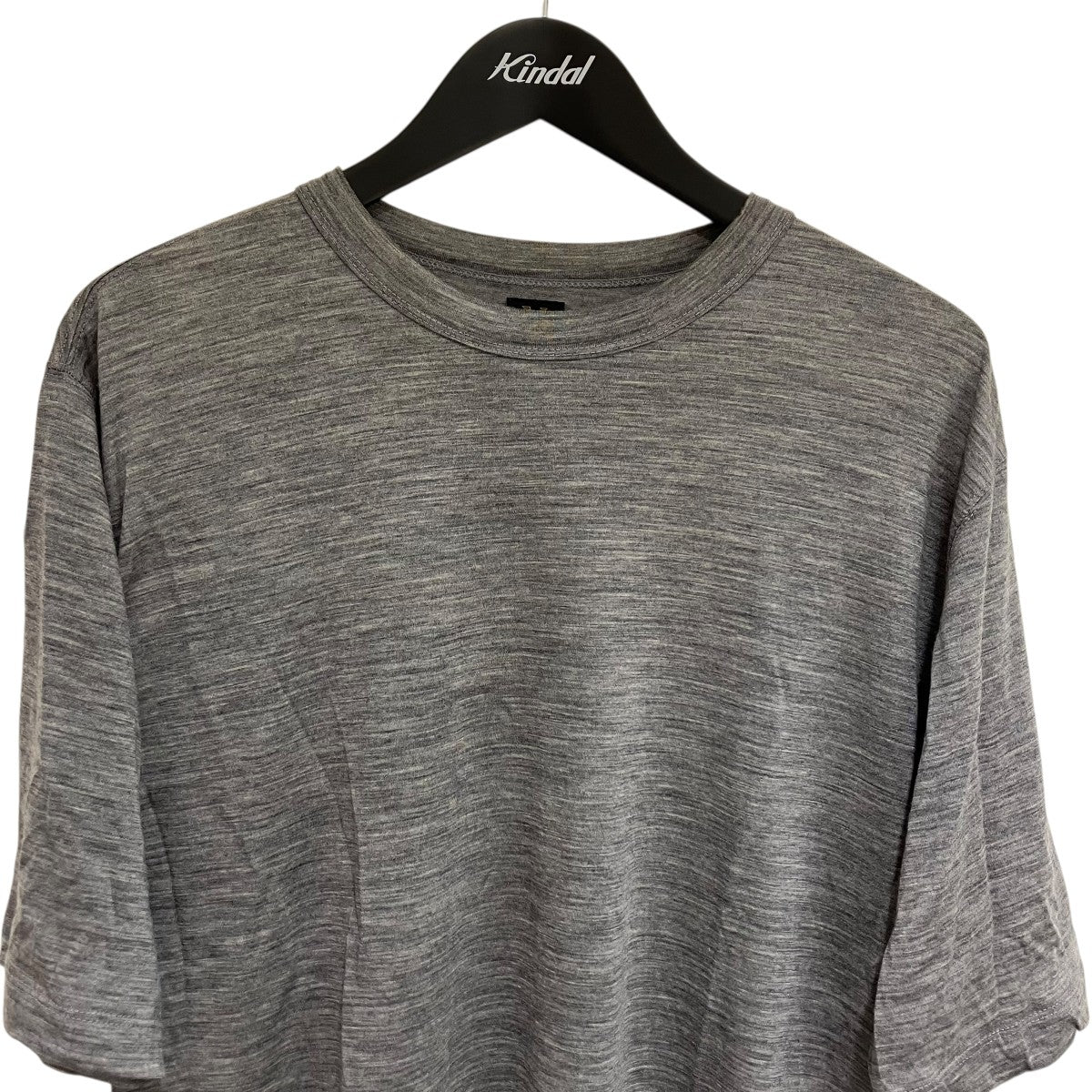 【美品】 BATONER バトナー　ウォッシャブルウールTシャツ　サイズ2 BATONER / バトナー | ウォッシャブル ウールTシャツ - Black