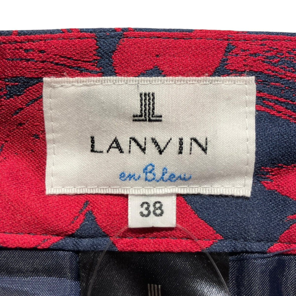 LANVIN(ランバン) スカート3904526 3904526 ネイビー×レッド