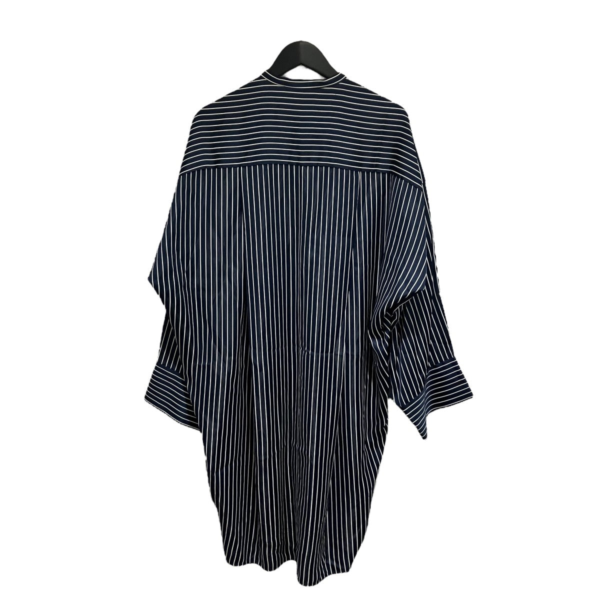 訳あってお買い得！30～80％OFF ENFOLD(エンフォルド) ワイドスリーブBIG サテンストライプ トップス