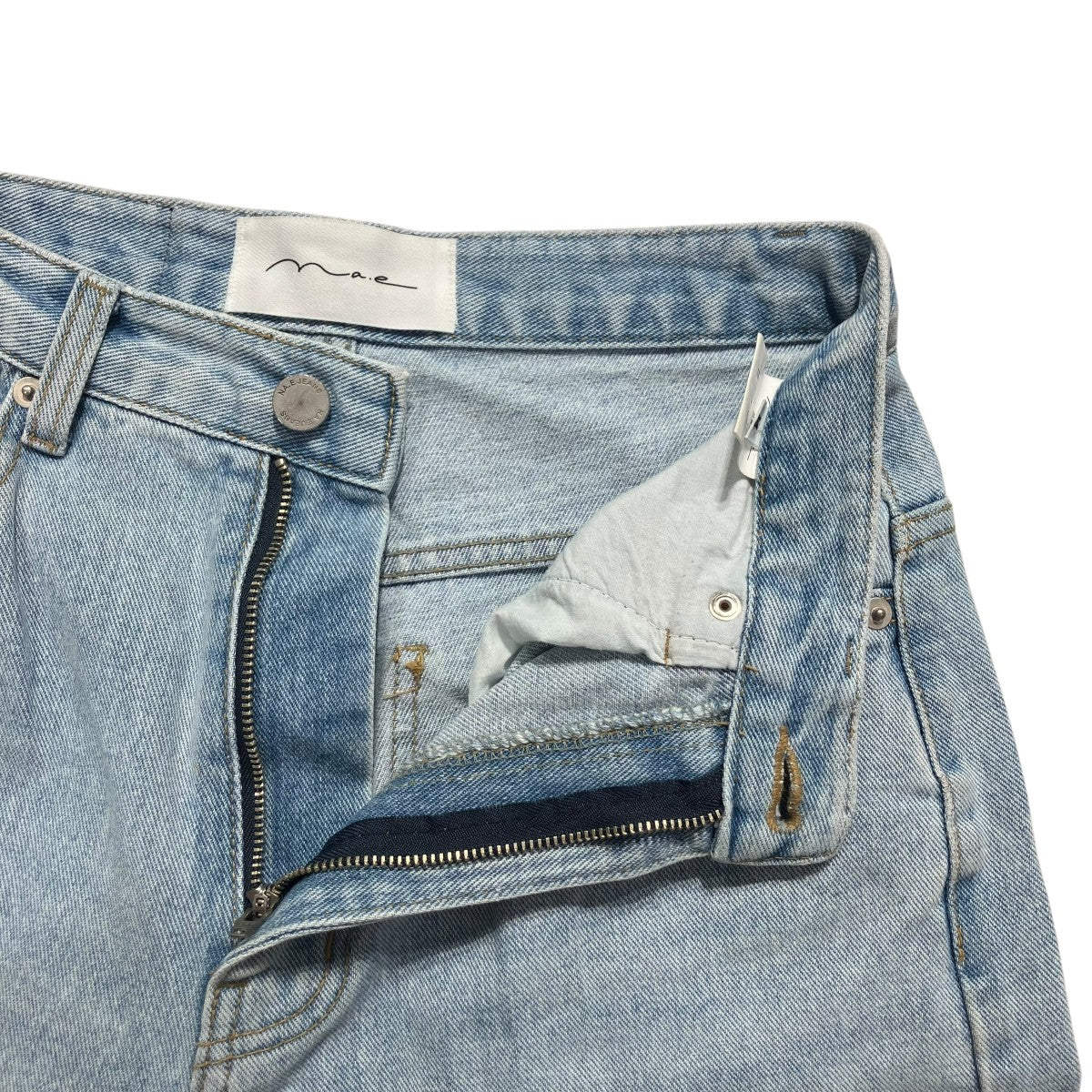 Na．e(ナエ) Wide Loose Jeans Light Blueデニムパンツ ブルー