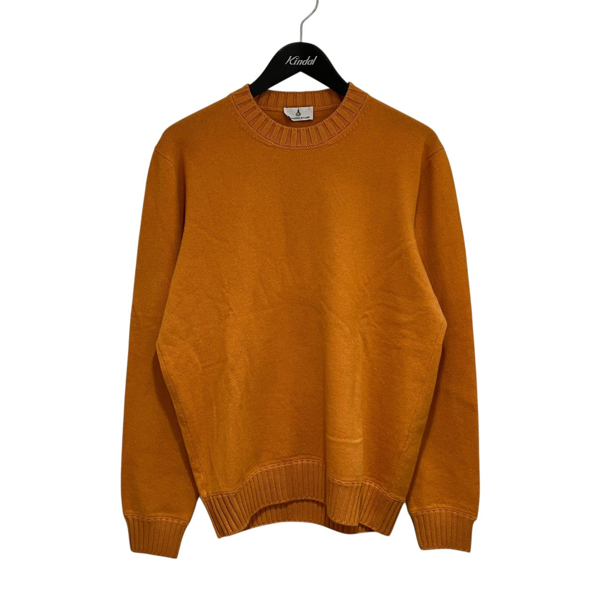 カシミアクルーネックニット．カシミアクルーネックニット
