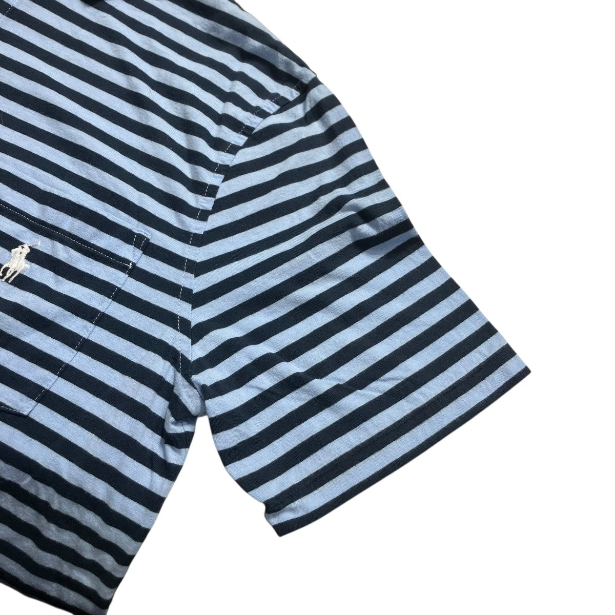 POLO RALPH LAUREN ワンポイントロゴ刺繍ボーダーポロシャツ 古着・中古-4枚目のアイテム画像