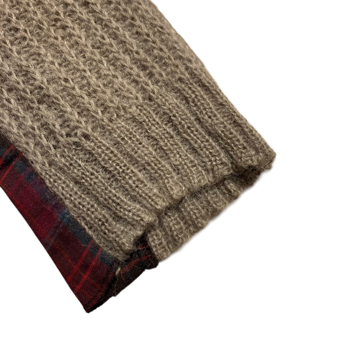 UNDERCOVER カーディガンドッキングロングチェックシャツロングシャツSUR1901 古着・中古-4枚目のアイテム画像