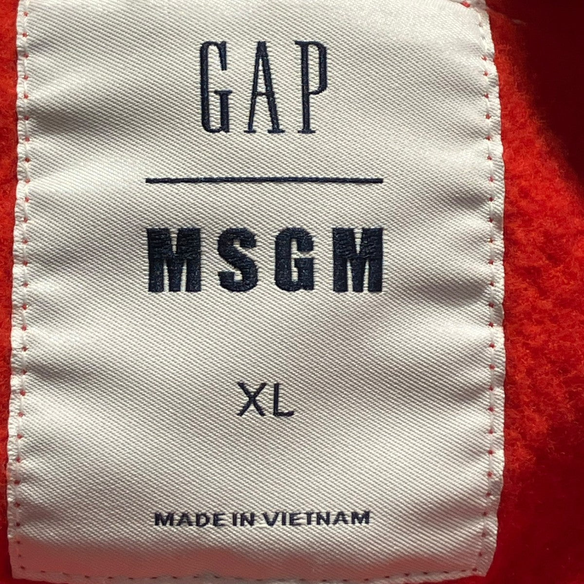 GAP×MSGM プルオーバーパーカー レッド サイズ XL｜【公式