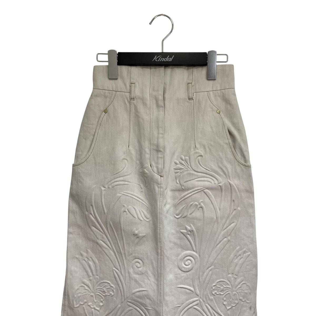 mame kurogouchi(マメクロゴウチ) 24SSFloral Embossed Denim