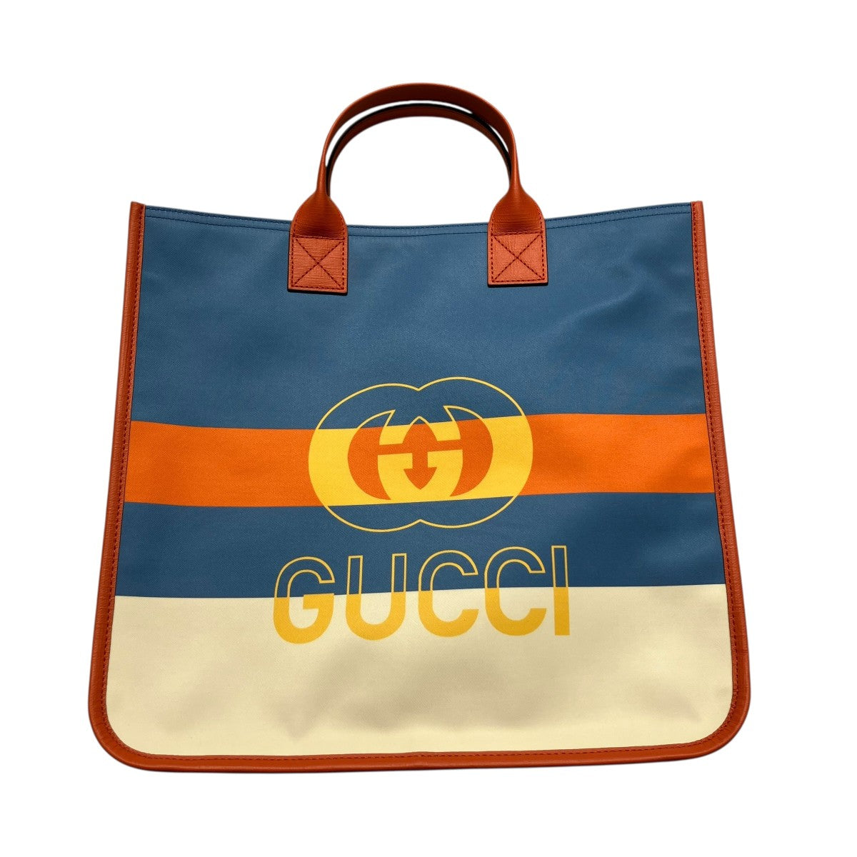 【極美品】GUCCI インターロッキングG プリント トートバッグ ハンドバッグ GUCCI(グッチ) インターロッキングG ナイロン プリントトート