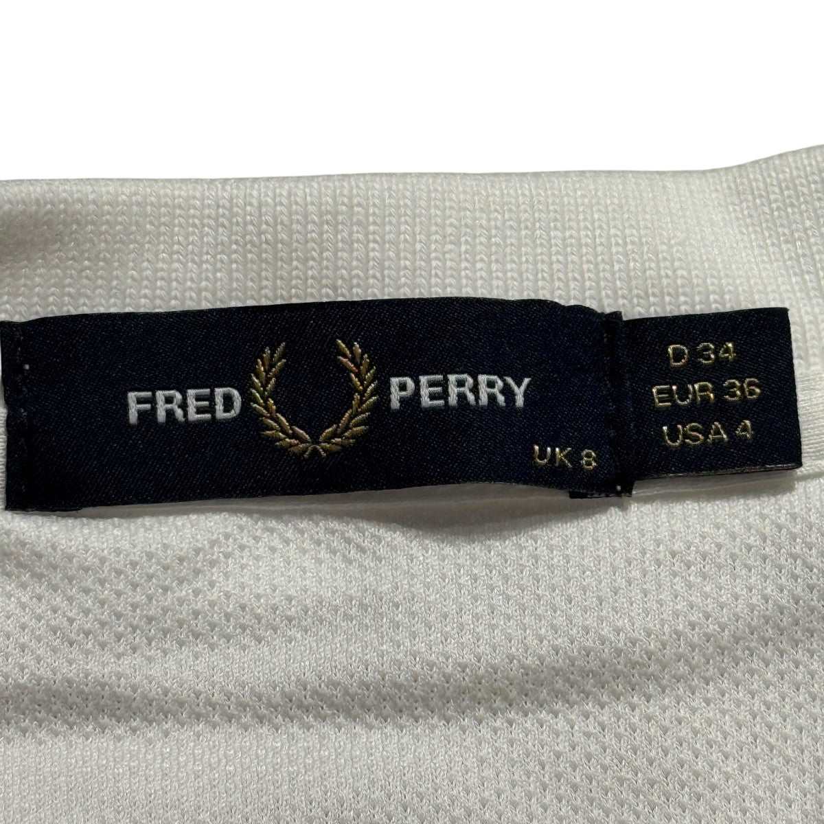 FRED PERRY Lace TAPE pique DressドレスD7186 古着・中古-5枚目のアイテム画像
