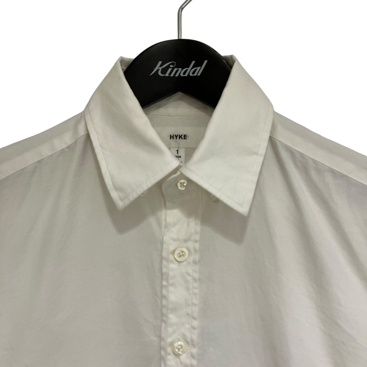 HYKE ホワイト 長袖シャツ