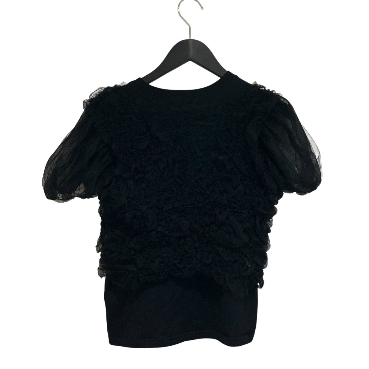 CLANE TULLE VEST LAYERED TOPSレイヤードカットソー18105-1162 古着・中古-2枚目のアイテム画像