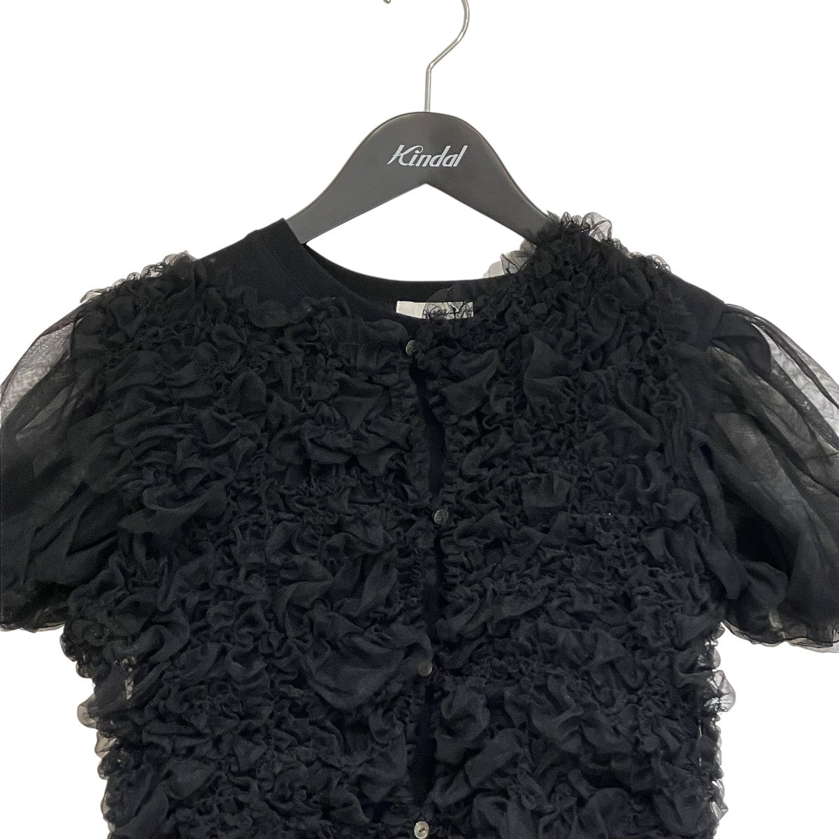 CLANE TULLE VEST LAYERED TOPSレイヤードカットソー18105-1162 古着・中古-3枚目のアイテム画像
