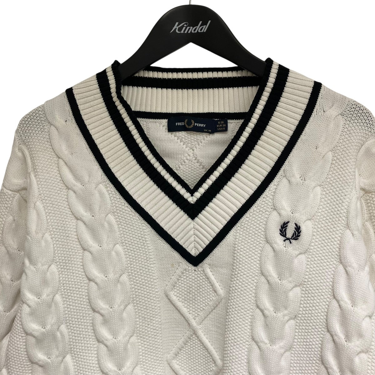 FRED PERRY ニット Vネックベスト 黒 アイボリー D36 k9600-blkgld.jpg?fitin=720:720