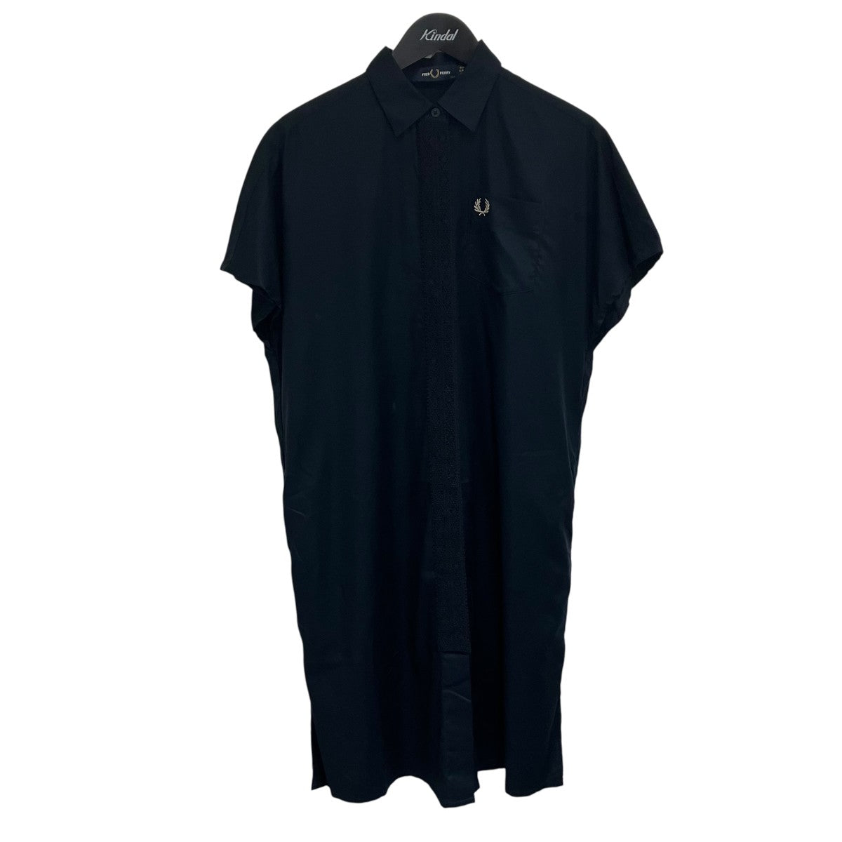 FRED PERRY ネイビー ポロワンピース　UK8 セール】[FRED PERRY/フレッドペリー] ツインティップライン