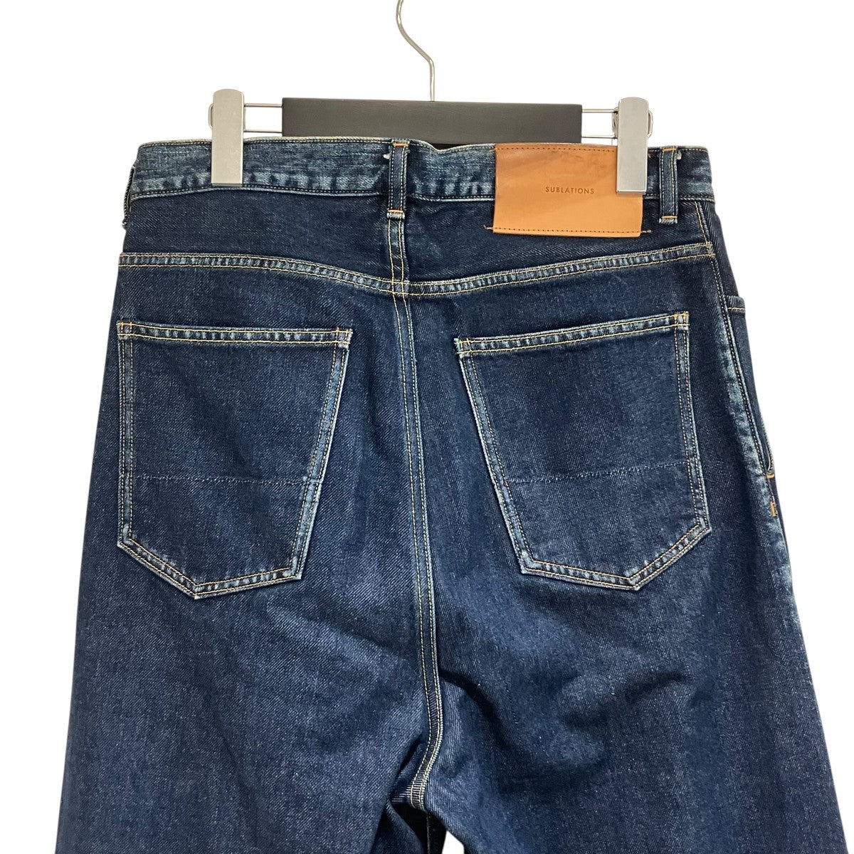 パンツ SUBLATIONS 2TUCK WIDE DENIM PANTS 2TUCK WIDE DENIM PANTS -ENTASIS -II-【FOILED WASH BLACK