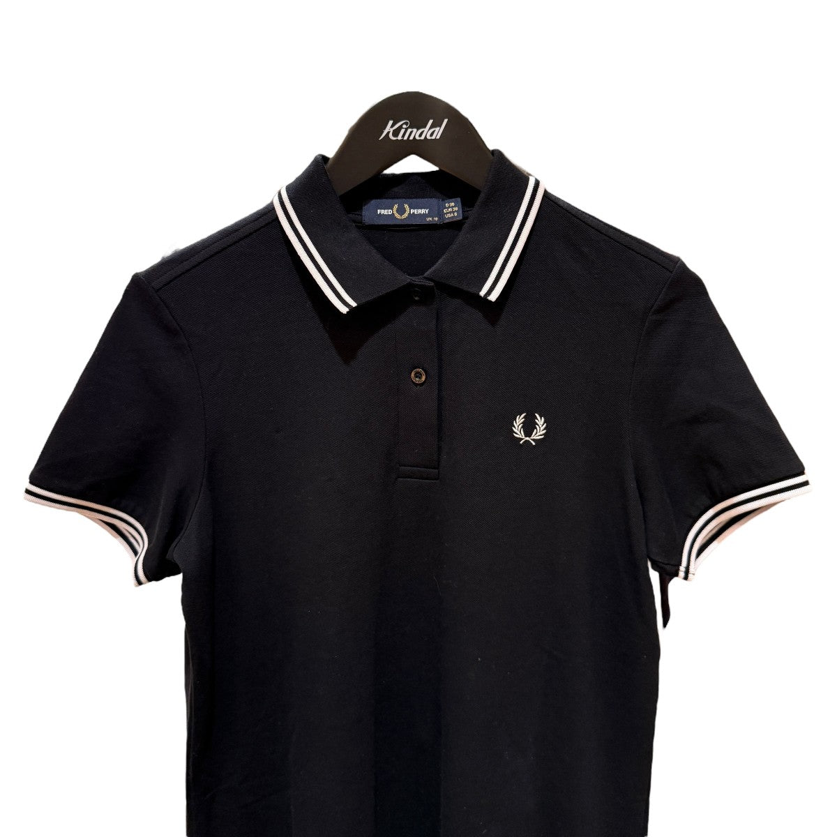 FRED PERRY ポロシャツワンピース ブラック サイズ12 新品未使用 FRED PERRY ポロシャツワンピース ブラック サイズ12 新品未使用