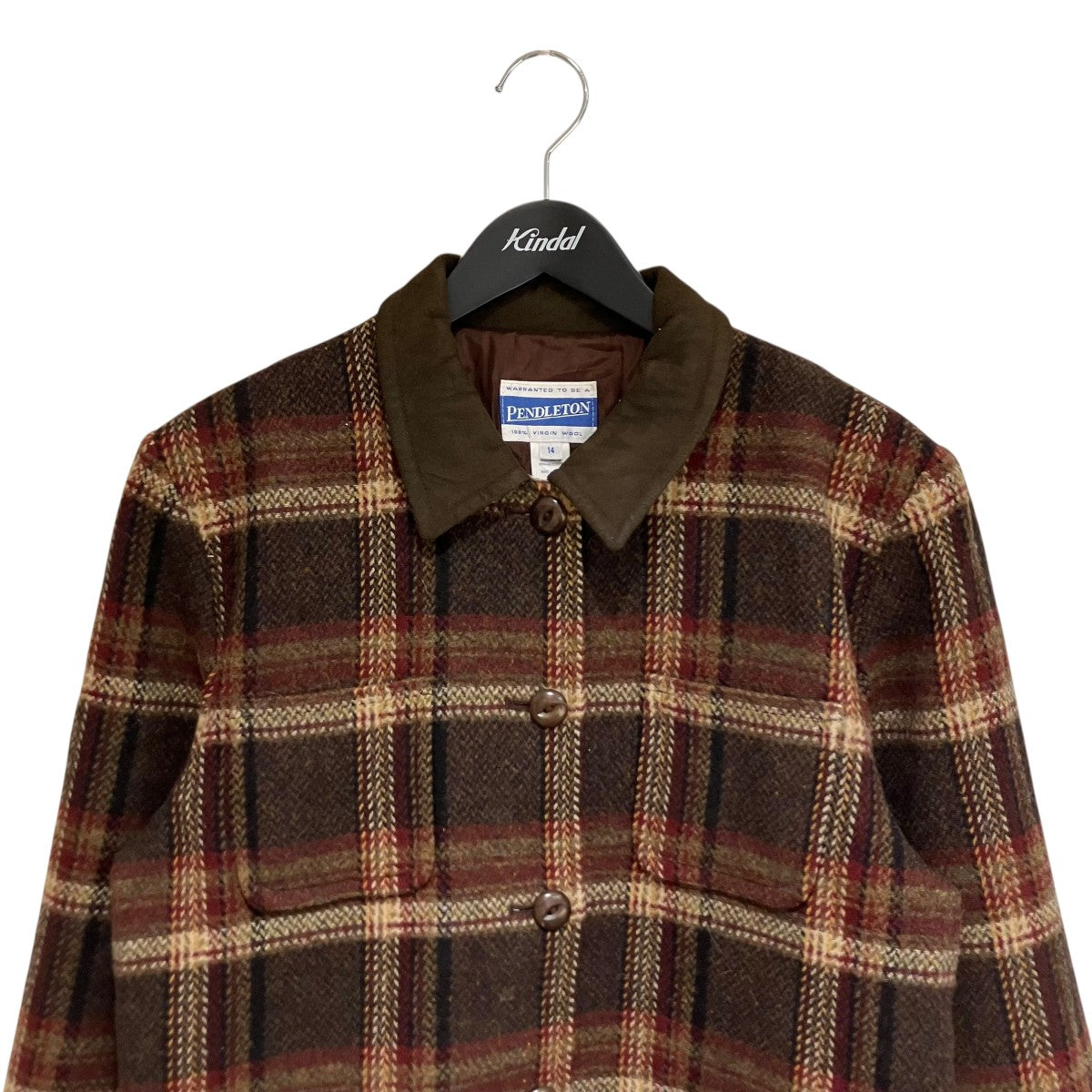 90’S 襟切替チェックジャケット