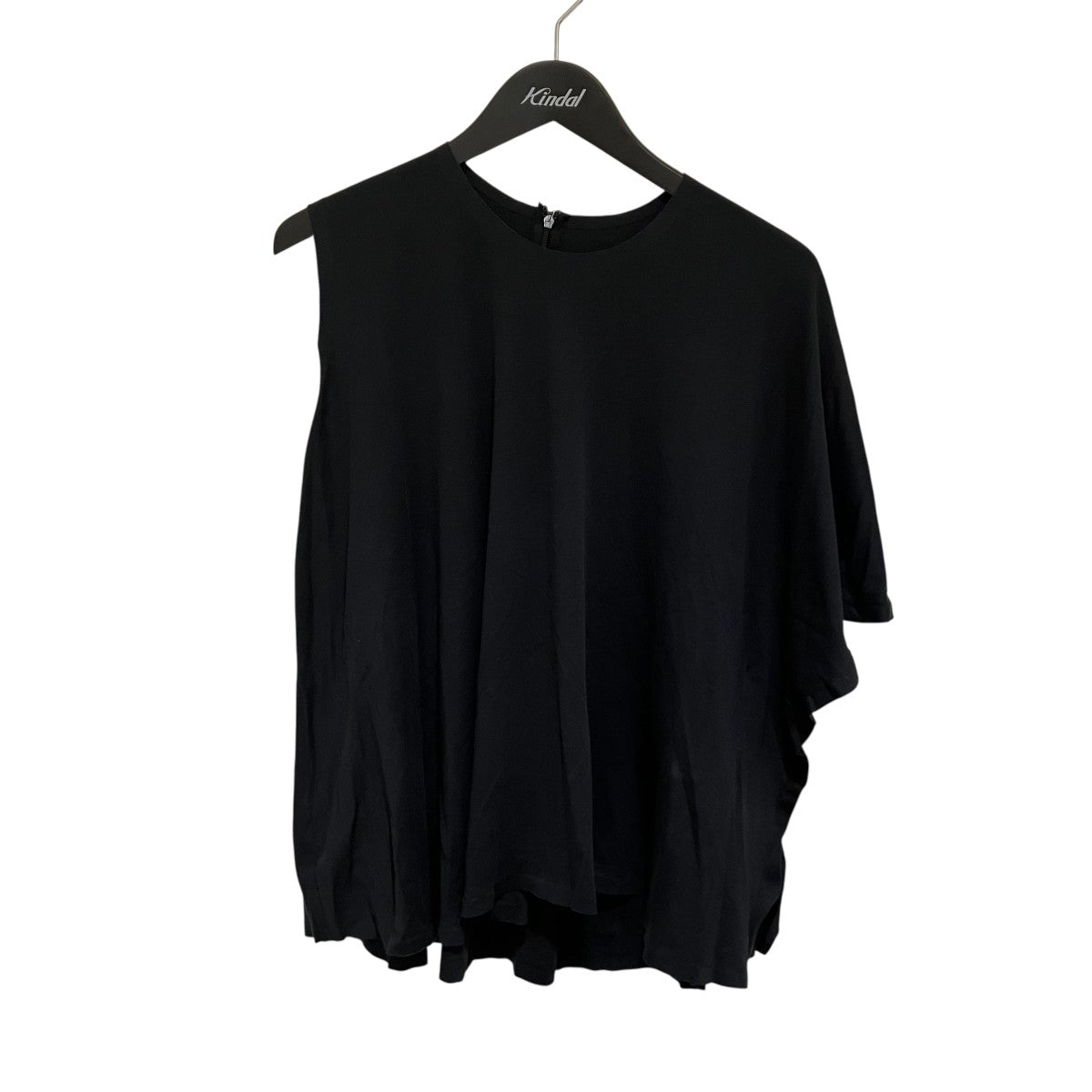 MM6 Maison Margiela アシメブラックカットソー半袖 MM6 Maison Margiela(マルタンマルジェラ) アシンメトリー