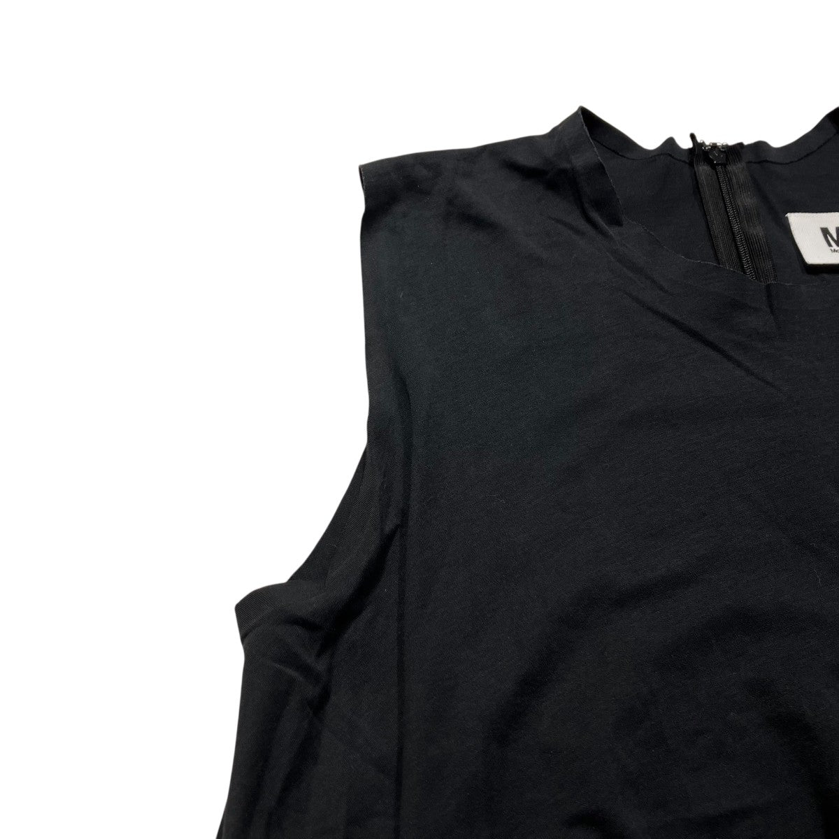 MM6 Martin Margiela ニットベスト アシンメトリー ブラック Maison Margiela MAISON MARGIELA メゾンマルジェラ ニット