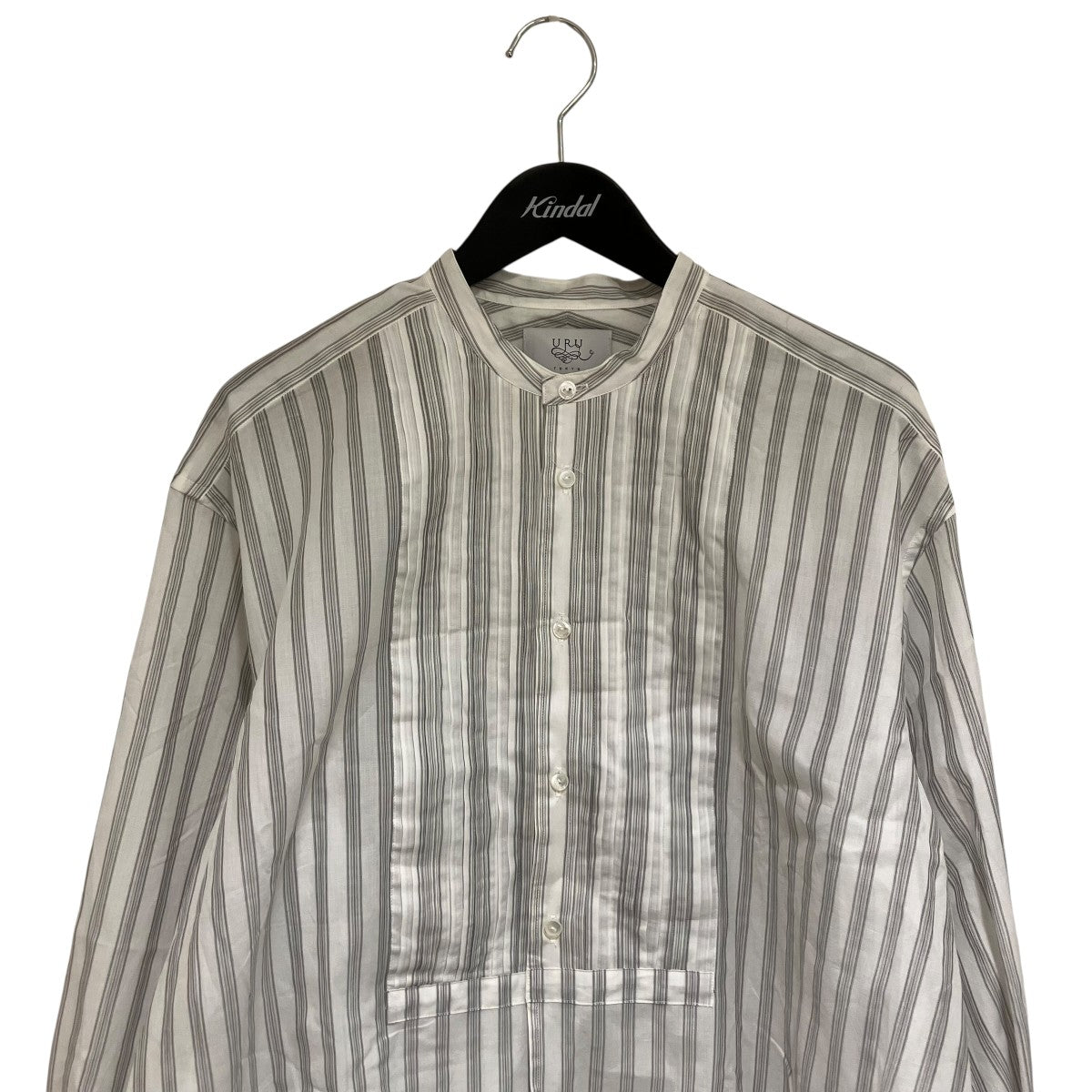 25SSBand collar L S shirtsストライプシャツ25SCSS02