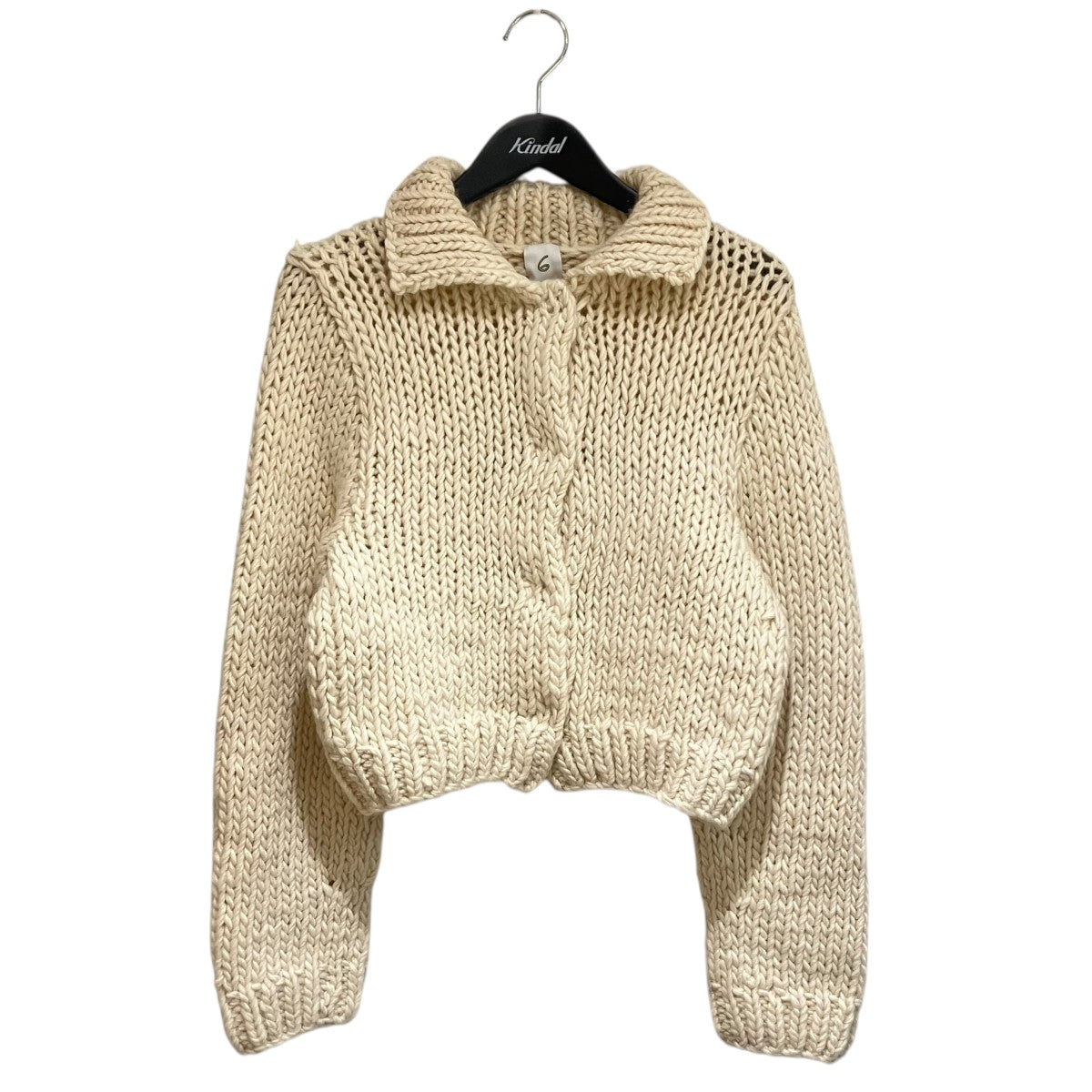 6（roku）ウールローゲージカーディガン 6（ロク）の「＜6(ROKU)＞ウール ローゲージ カーディガン