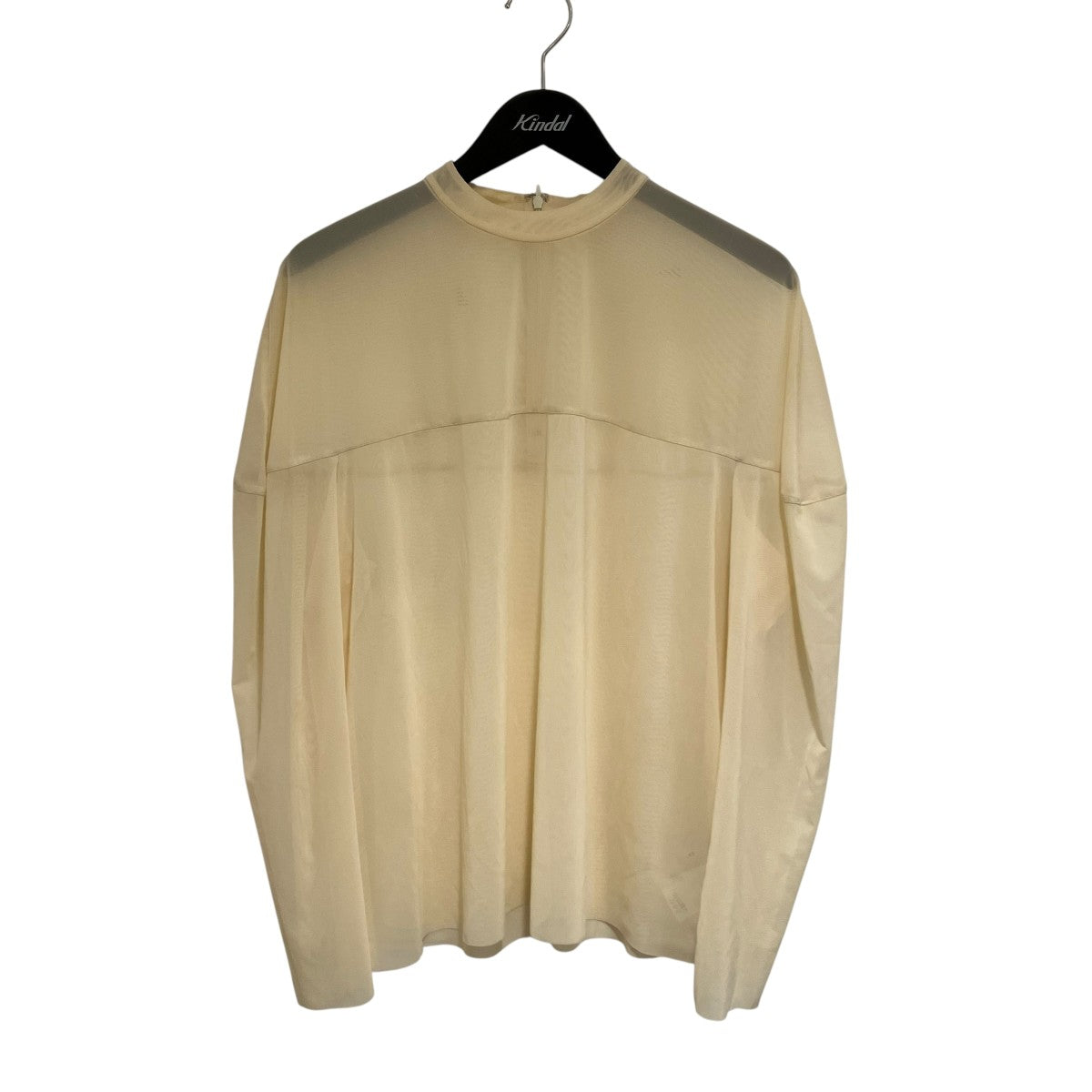 CLANE SHEER MESH CURVE SLEEVE TOPS長袖カットソー16122-4152 古着・中古-1枚目のアイテム画像