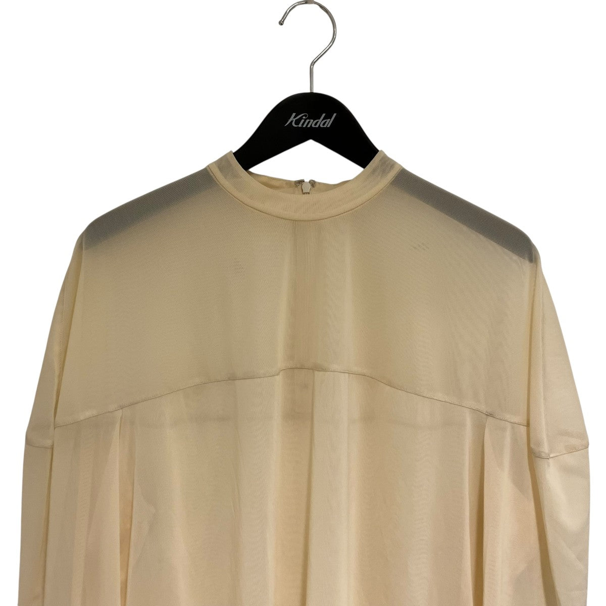 カットソー(長袖/七分) CLANE CASHE COEUR TOPS CLANE(クラネ) SHEER MESH CURVE SLEEVE TOPS長袖カットソー
