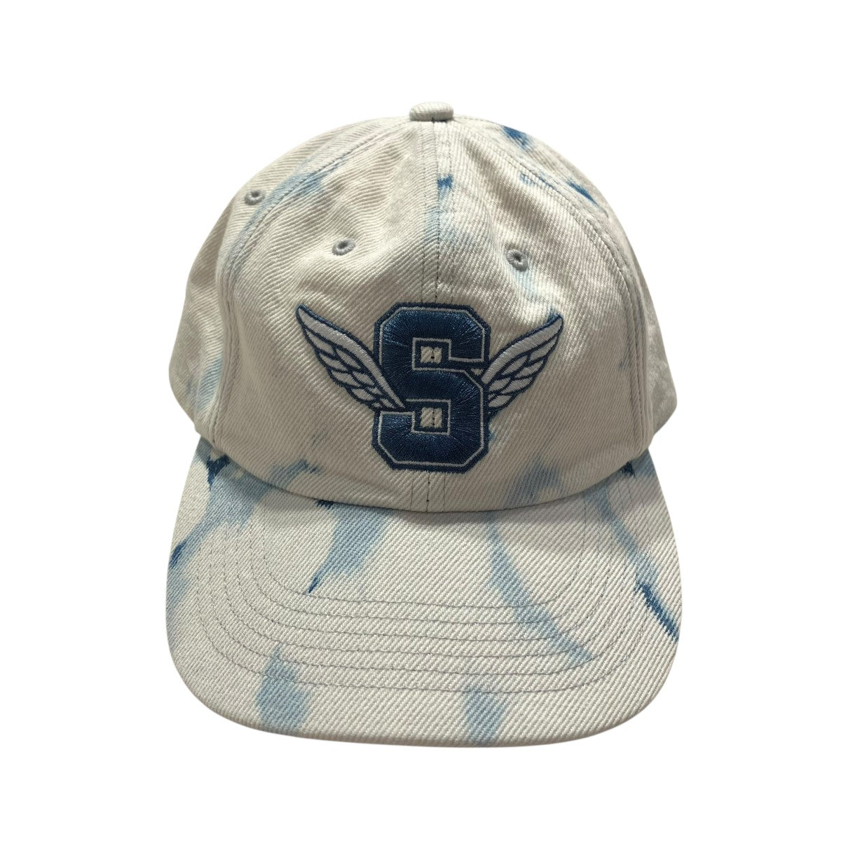 Supreme シュプリーム キャップ グレー - 3303325A0158 Supreme(シュプリーム) Wings Logo 6-Panel Bleached Denim 25SS