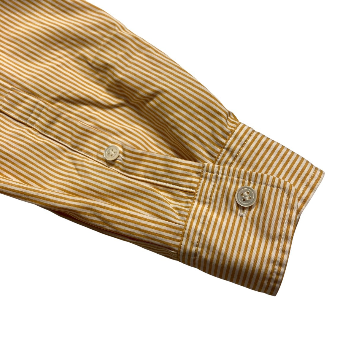 UNDERCOVER 縮絨ストライプシャツ 2 Mサイズ 極美品 長袖シャツ UNDERCOVER(アンダーカバー) 縮絨加工レギュラーカラーシャツ
