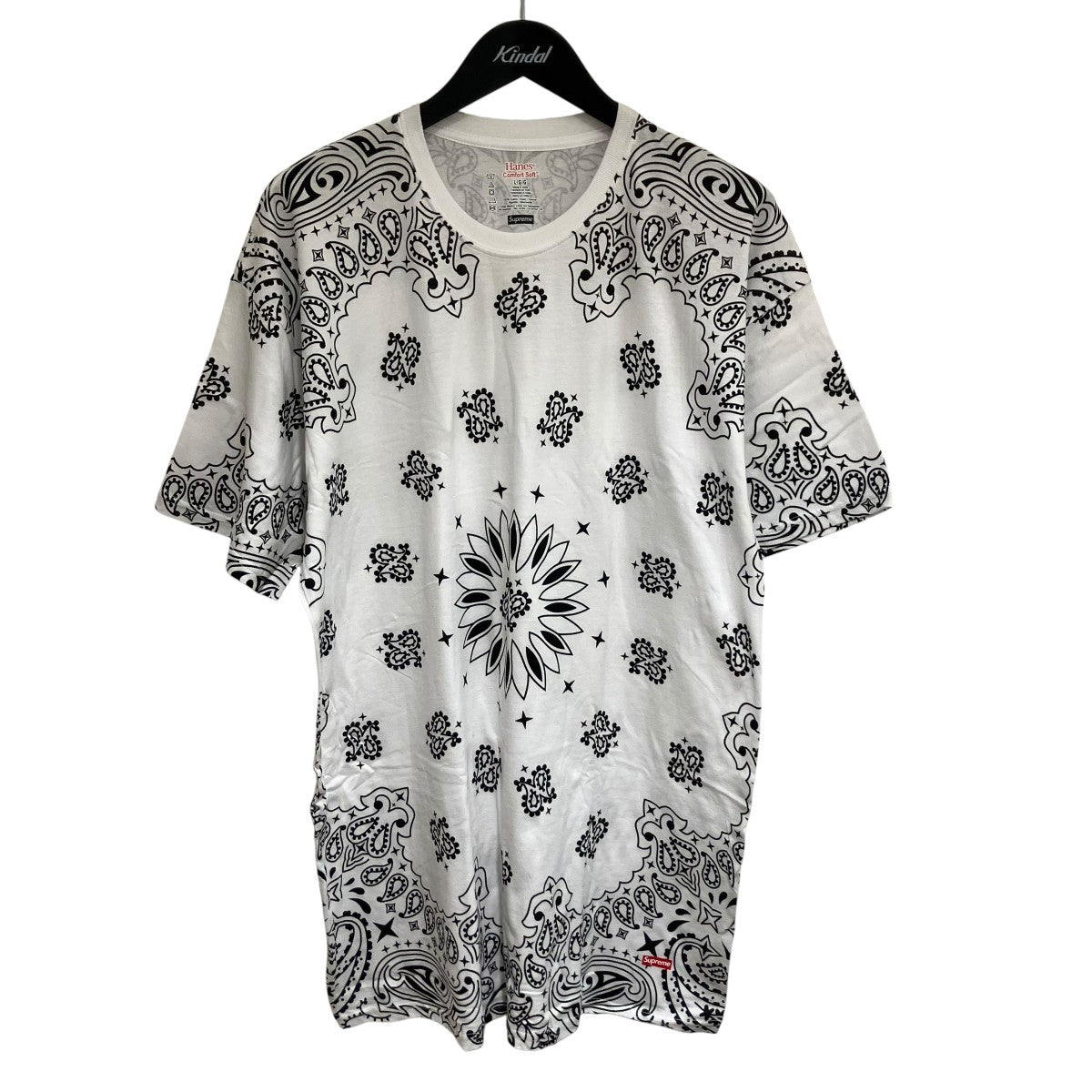 Supreme×Hanes バンダナTシャツ 古着・中古-1枚目のアイテム画像