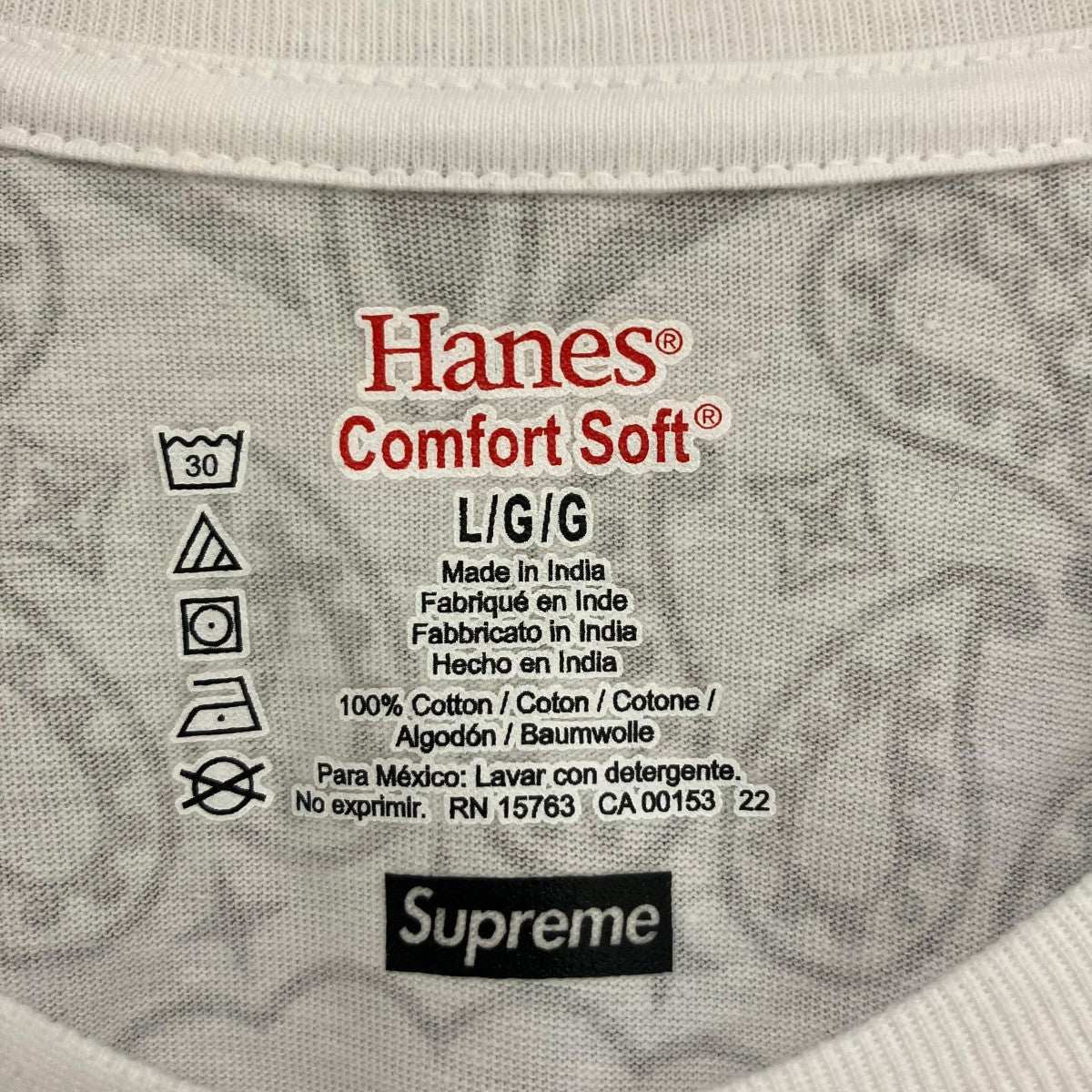 Supreme×Hanes バンダナTシャツ 古着・中古-5枚目のアイテム画像