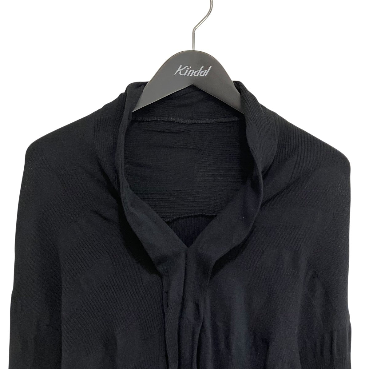 ワイズ Y’s RIBBED BLOCK LINKS FOUR BUTTON CARDIGAN カーディガン YY-T22-676 ブラック サイズ： Y's(ワイズ) RIBBED BLOCK LINKS FOUR BUTTON CARDIGAN